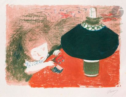 null Pierre Bonnard (1867-1947) 

L’Enfant à la lampe. Vers 1897. Lithographie. 464 x 334....
