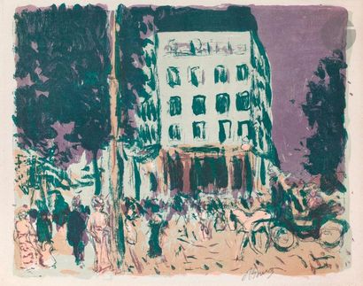 null Pierre Bonnard (1867-1947) 

Les Boulevards. 1900. Lithographie. 330 x 270....