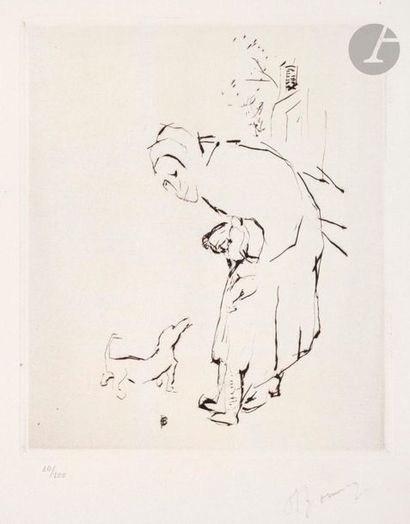 null Pierre Bonnard (1867-1947) 

La Vieille femme, l’enfant et le basset. 1927....