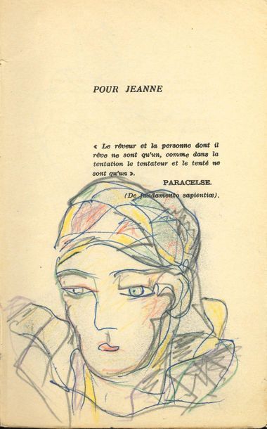 null André de RICHAUD. La Barette rouge (Paris, Grasset, 1938) ; in-12, broché (couverture...