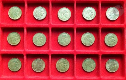 null 15 gold coins of 20 Francs:
- 4 gold coins of 20 Francs Type Coq. 1907 (2) -...
