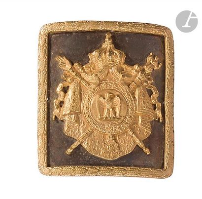 null Belt plate of the Hundred Guards officer's uniform.

Octagonal, with Imperial...