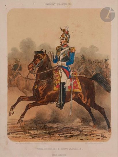 null MAISON MARTINET HAUTECœUR

- Escadron de Cent-garde 1854, en cuirasse et en...