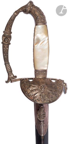 null Fancy sword for the king's bodyguard officer.

Mother-of-pearl flare with mother-of-pearl...
