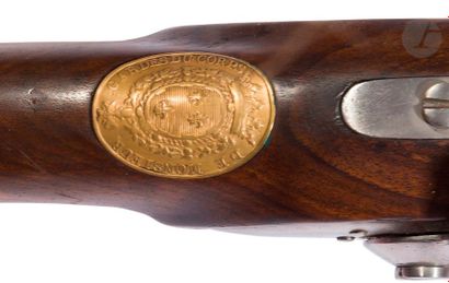 null Flintlock rifle of Mister Bodyguard model 1816.

Round barrel, with sides with...