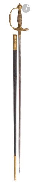 null Épée de service des officiers de la Garde royale modèle 1816.

Fusée filigranée...