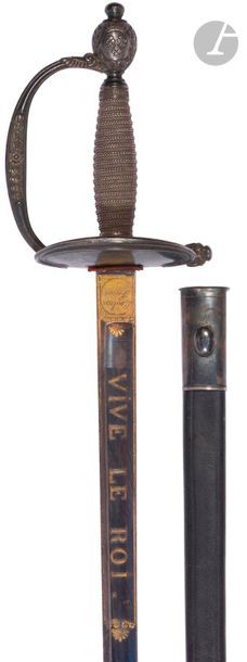 null Épée de récompense " donnée par le Roi " modèle 1817 au Sieur Ledain, chef de...