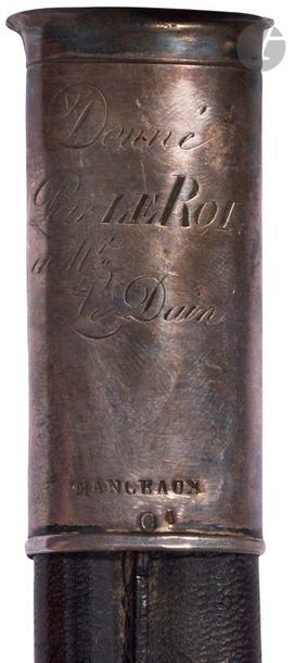 null Épée de récompense " donnée par le Roi " modèle 1817 au Sieur Ledain, chef de...