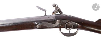 null Very rare flintlock infantry rifle model 1717.

Round barrel, with upper flat,...