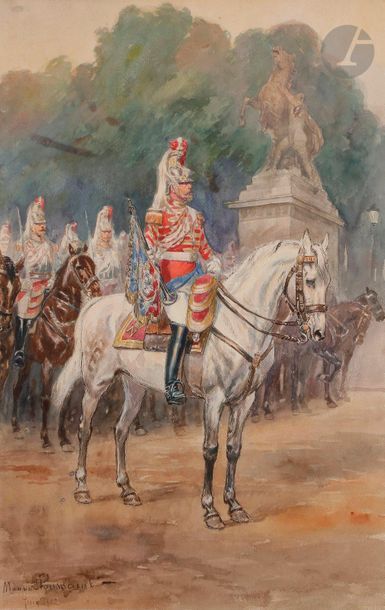null Maurice TOUSSAINT (1882-1974)

Trompette des Cent-gardes à cheval, devant les...