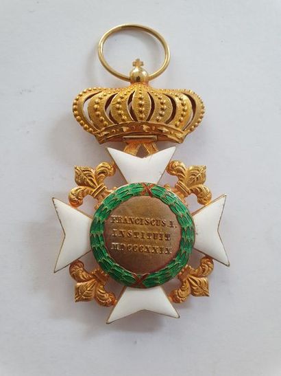 null KINGDOM OF THE TWO SICILIES 
ORDER OF
 FRENCH I. 

Knight's cross in gold and...