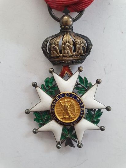  FRANCE ORDER OF THE LEGION OF HONOUR Second Empire period Officer's Star . Vermeil,...