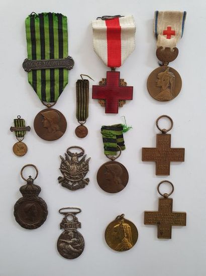 FRANCE - WAR OF 1870Set of twelve medals...