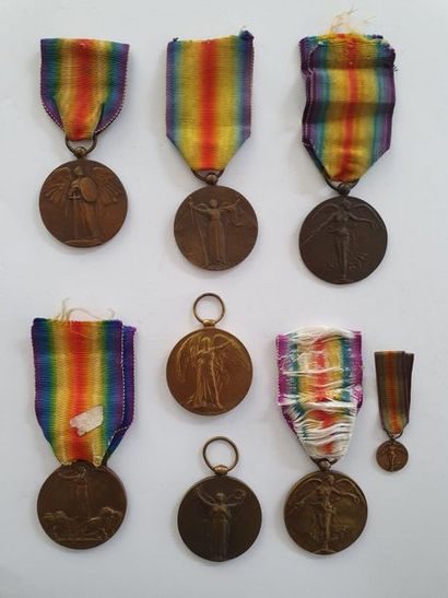 FRANCE - DIVERSE INTERALLIED MEDALS Eight...