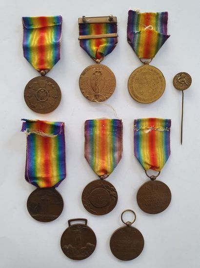 null INTERALLIED MEDALS 
Eight medals
: 

A Belgian model "Paul Dubois", two French...