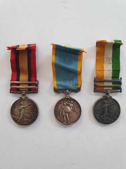 null UNITED KINGDOMA
 Crimea Silver Medal and two South Africa Medals (South
 Africa...