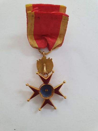 null VATICAN
ORDRE DE SAINT GRÉGOIRE LE GRAND 
Croix de chevalier à titre militaire,...