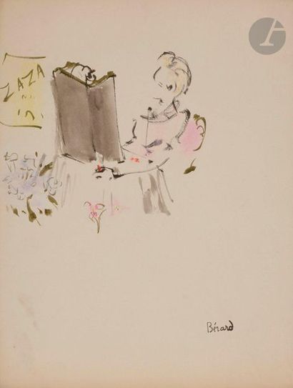 null Christian BÉRARD (1902-1949)
Zaza
Encre et aquarelle.
Porte le timbre de la...