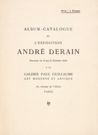 Jean-Émile Laboureur (collection de) Album-Catalogue de l'exposition André Derain...