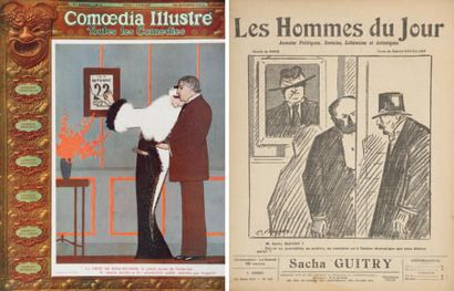 [Sacha GUITRY] 7 Imprimés ou revues, [1912-1913]. Comoedia illustré, 15 mars 1912,...