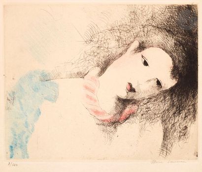 null Marie Laurencin (1883-1956) 

L’Endormie. 1931. Eau-forte et pointe sèche. 297 x 237....