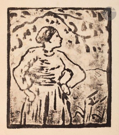 null Camille Pissarro (1830-1903) 

Paysanne sous un arbre. Vers 1895-1900. Zincographie....