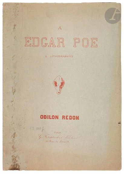 null Odilon Redon (1840-1916) 

A Edgar Poe. 1882. Suite complète de 6 pl. sous chemise...