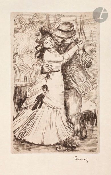 null Pierre-Auguste Renoir (1841-1919) 

La Danse à la campagne (2e pl.). Vers 1890....