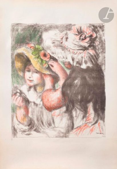 null Pierre-Auguste Renoir (1841-1919) 

Le Chapeau épinglé (2e pl.). 1898. Lithographie....