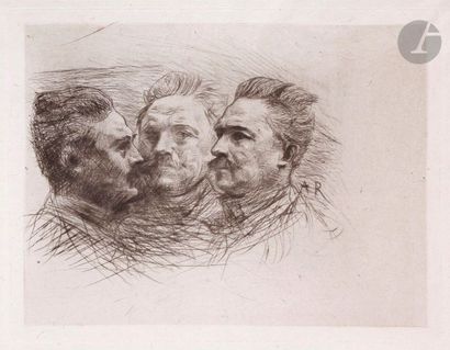 null Auguste Rodin (1840-1917) 

Henri Becque. 1883-1887. Pointe sèche. 205 x 155....