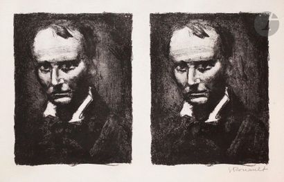 null Georges Rouault (1871-1958) 

Baudelaire (deux fois). Lithographie. 355 x 210....