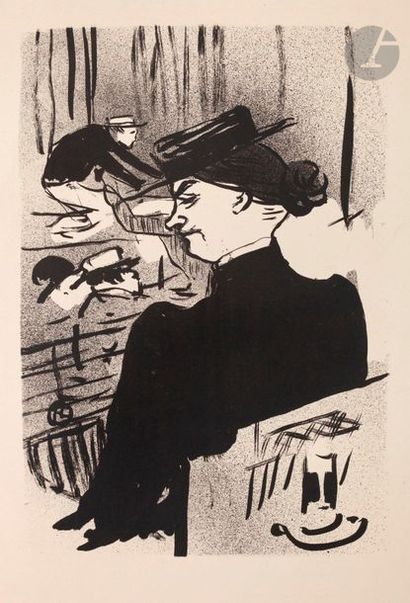 null Henri de Toulouse-Lautrec (1864-1901) 

Une spectatrice. (Pl. du Café-Concert)....