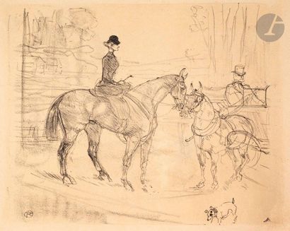 null Henri de Toulouse-Lautrec (1864-1901) 

Amazone et tonneau. 1899. Lithographie....