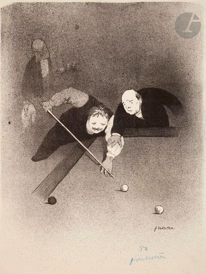 null Félix Vallotton (1865-1925) 

Les Raseurs. 1893. Lithographie. 258 x 360. Vallotton...