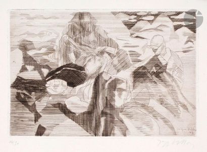 null Jacques Villon (Gaston Duchamp, dit) (1875-1963) 

En vacances sur les rochers....