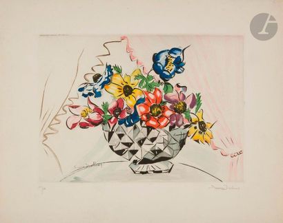 null Jacques Villon (Gaston Duchamp, dit) (1875-1963) 

Fleurs. 1929. Gravé à l’eau-forte...