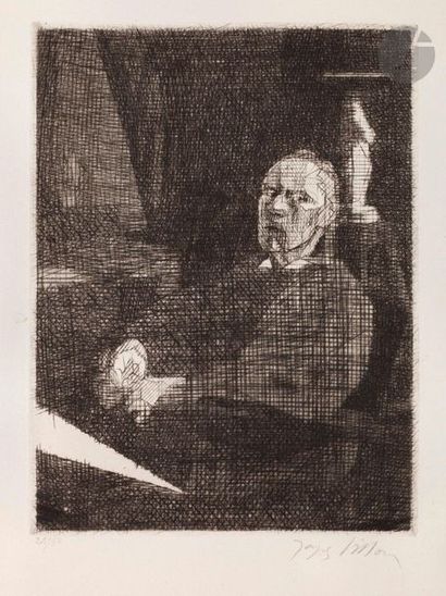 null Jacques Villon (Gaston Duchamp, dit) (1875-1963) 

Le Grand dessinateur assis...