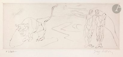 null Jacques Villon (Gaston Duchamp, dit) (1875-1963) 

Toro. 1938. Pointe sèche...