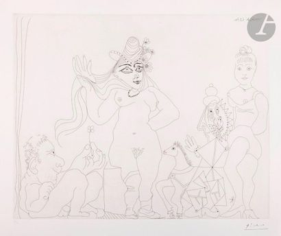 null Pablo Picasso (1881-1973) 

Le Trèfle à quatre feuilles. (Les 156, pl. 18)....