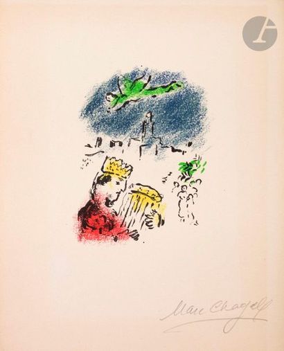 null Marc Chagall (1887-1985) 

Le Roi David. 1974. Lithographie. 115 x 150. Mourlot...