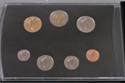 null PAYS ETRANGERS. Coffret specimen de 7 Pièces. Canada. 1999. 1 Cent à 2 Dollars....