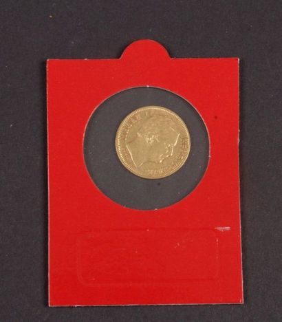 null SERBIE. Lot de 3 pièces en or:
- 20 Dinara en or. 1882
- 10 Dinara en or. 1882
-...