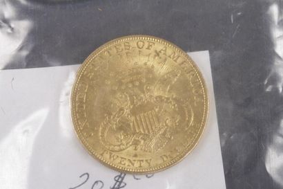 null 20 Dollars en or, dans un sachet scellé. 1904.