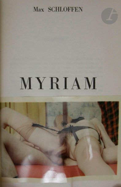 null SCHLOFFEN (Max, pseudonyme de Pierre Gœtz).
Myriam.
S.l., 1957. — In-8, maroquin...