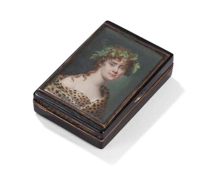 null 19th century FRENCH schoolPortrait of
Bacchante
of three-quarter miniatures

on...