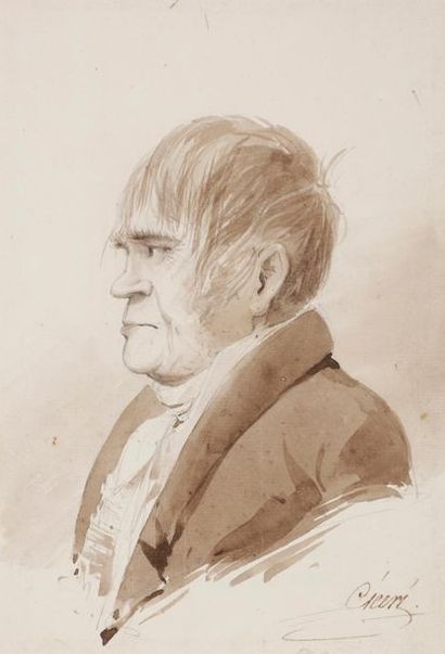 null Eugène CICERI (1813 - 1890
)Presumed portrait of Prosper Enfantin dit Père Enfantin
(1796...