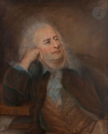 null Jean-Baptiste PERRONNEAU (Paris 1715 - Amsterdam 1783)
Portrait d’un homme de...