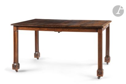 null NORWAY WORK TOWARDS
1900Rectangular dining room
table
in stained beech.
Corner...