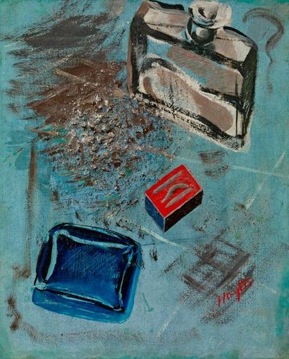 null Stanley William HAYTER (1901-1988)
Nature morte aux allumettes, cendrier et...