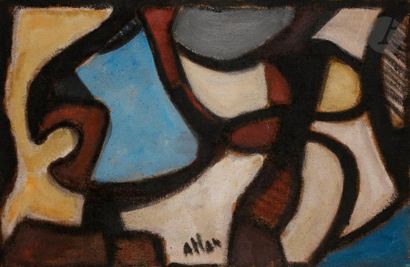 null Jean-Michel ATLAN (1913-1960)
Composition, vers 1957
Huile sur toile.
Signée...